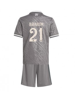 Billige Real Madrid Brahim Diaz #21 Tredjedraktsett Barn 2024-25 Kortermet (+ Korte bukser)